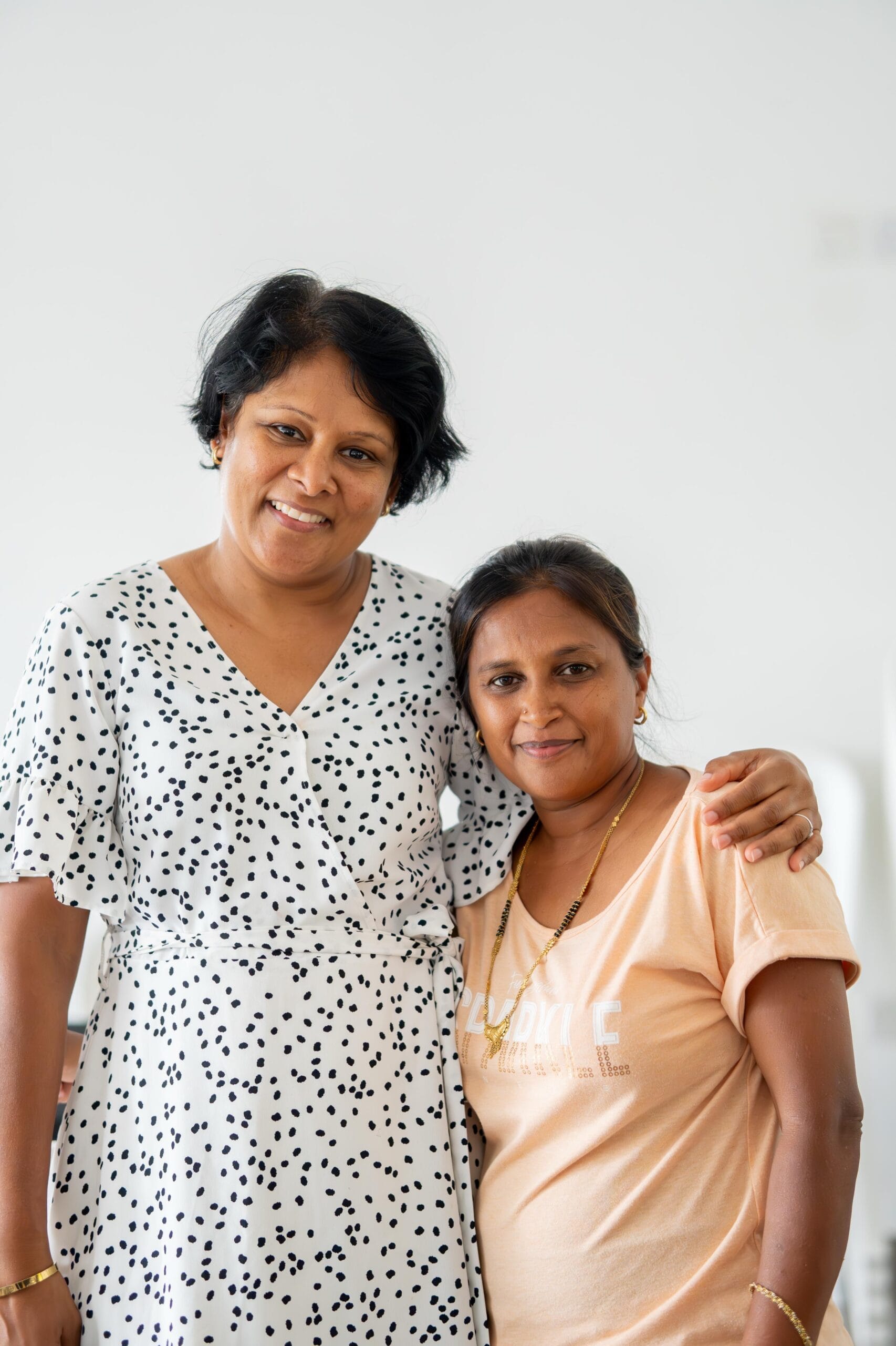 Two women from the Bahá’í community of Mauritius